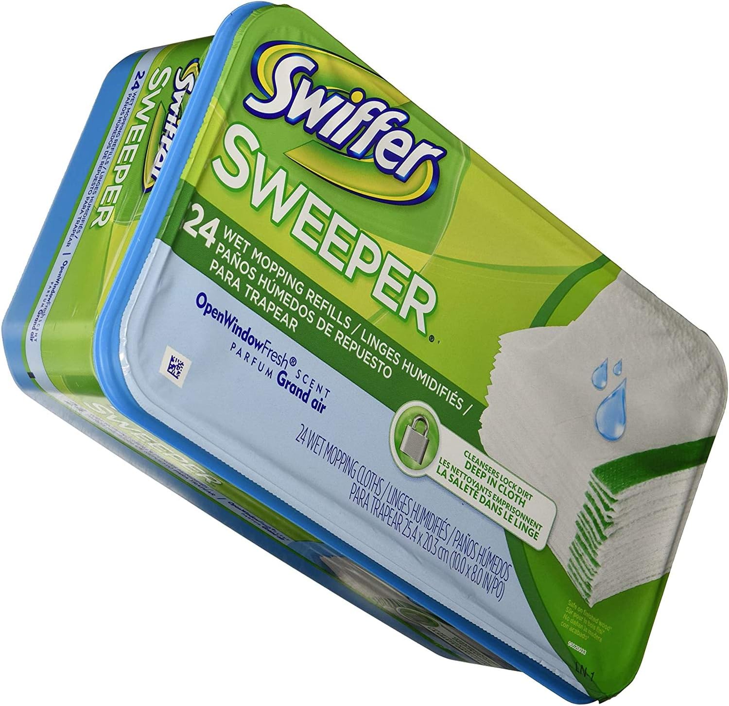 Procter Gamble Swiffer 35155 Swiffer Sweeper Wet Open Window Fresh 24 Count