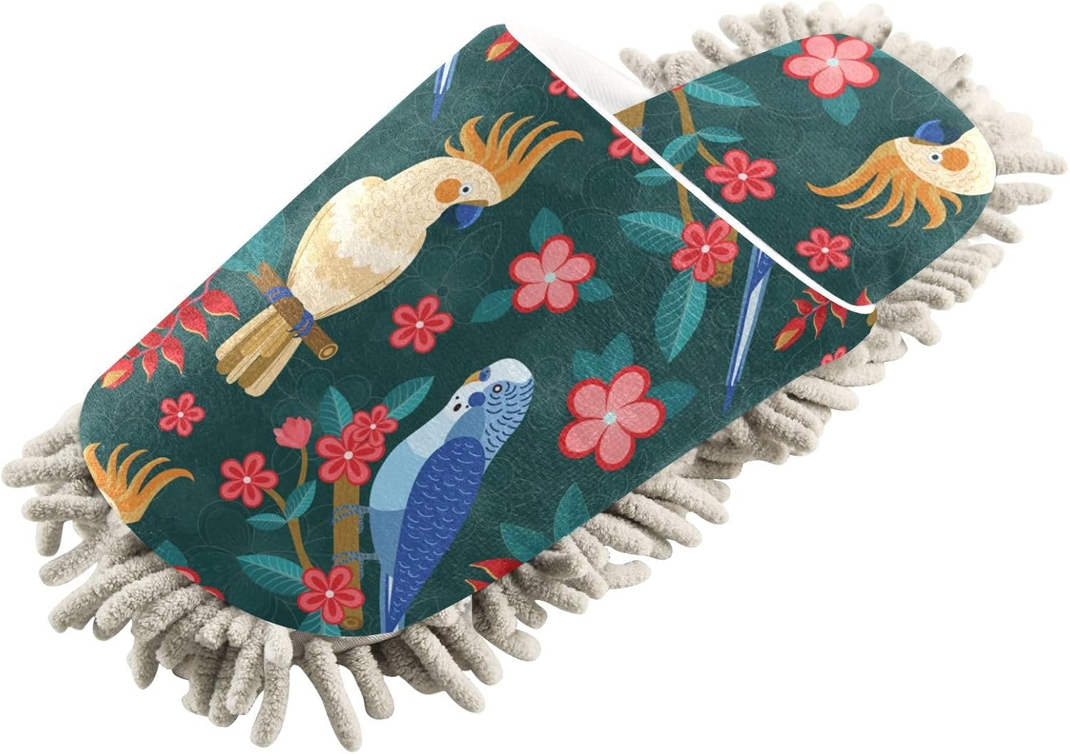 Kigai Microfiber Slippers Parrots ML Size Soft Durable Floor Cleaner