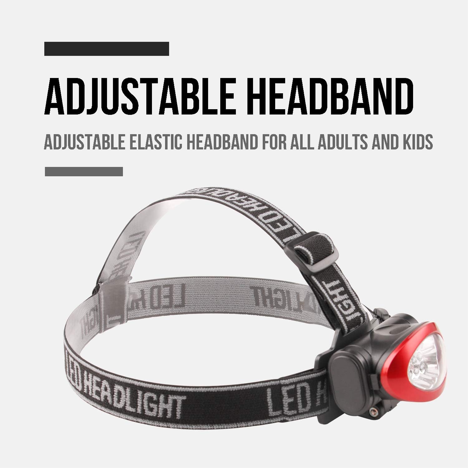 10-Pack 12 LED 3 Mode Portable Headlamp Durable Outdoor Use