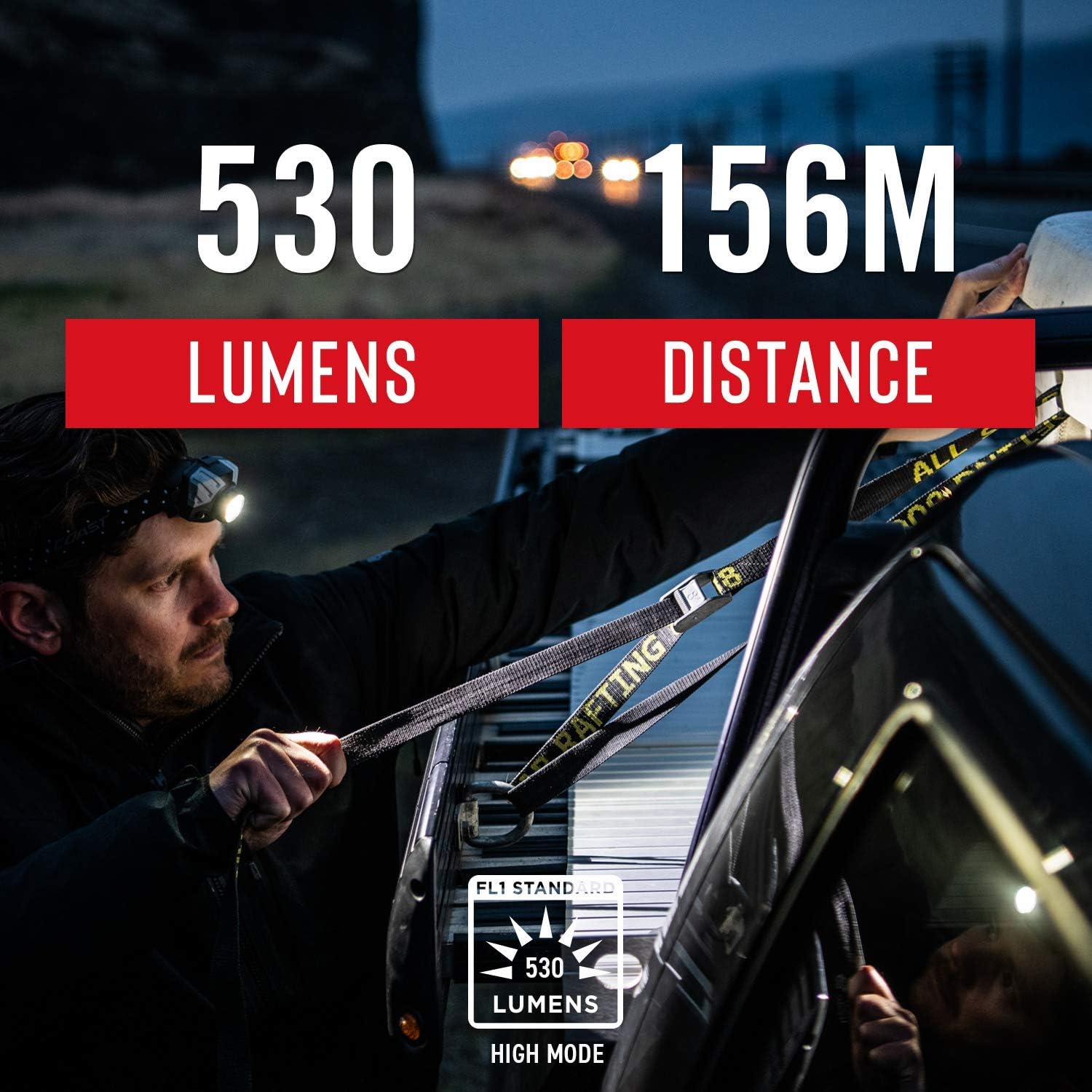 Coast Dual Color Reusable Red Headlamp