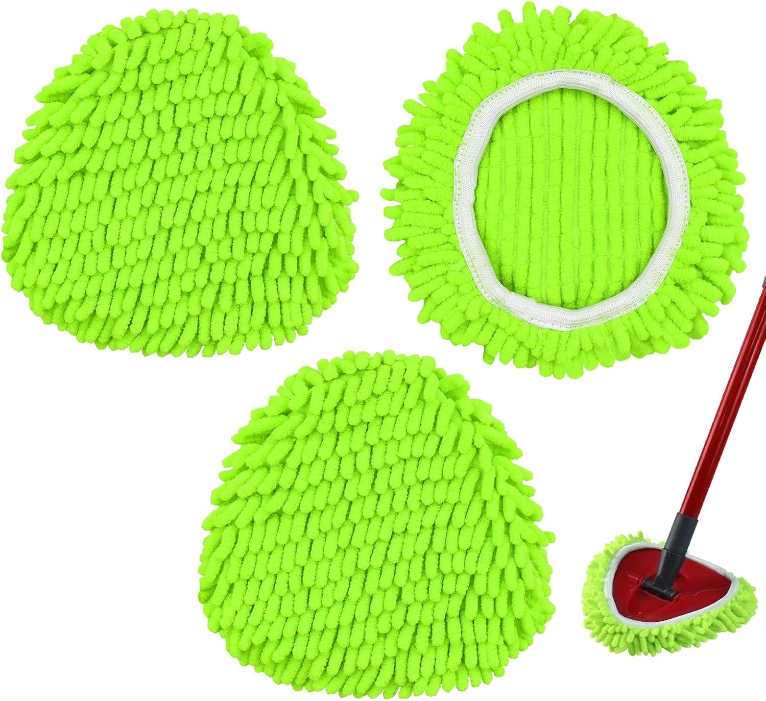 YuunaieChenille Mop Replacement for O Cedar System Soft Durable Mop Head Set
