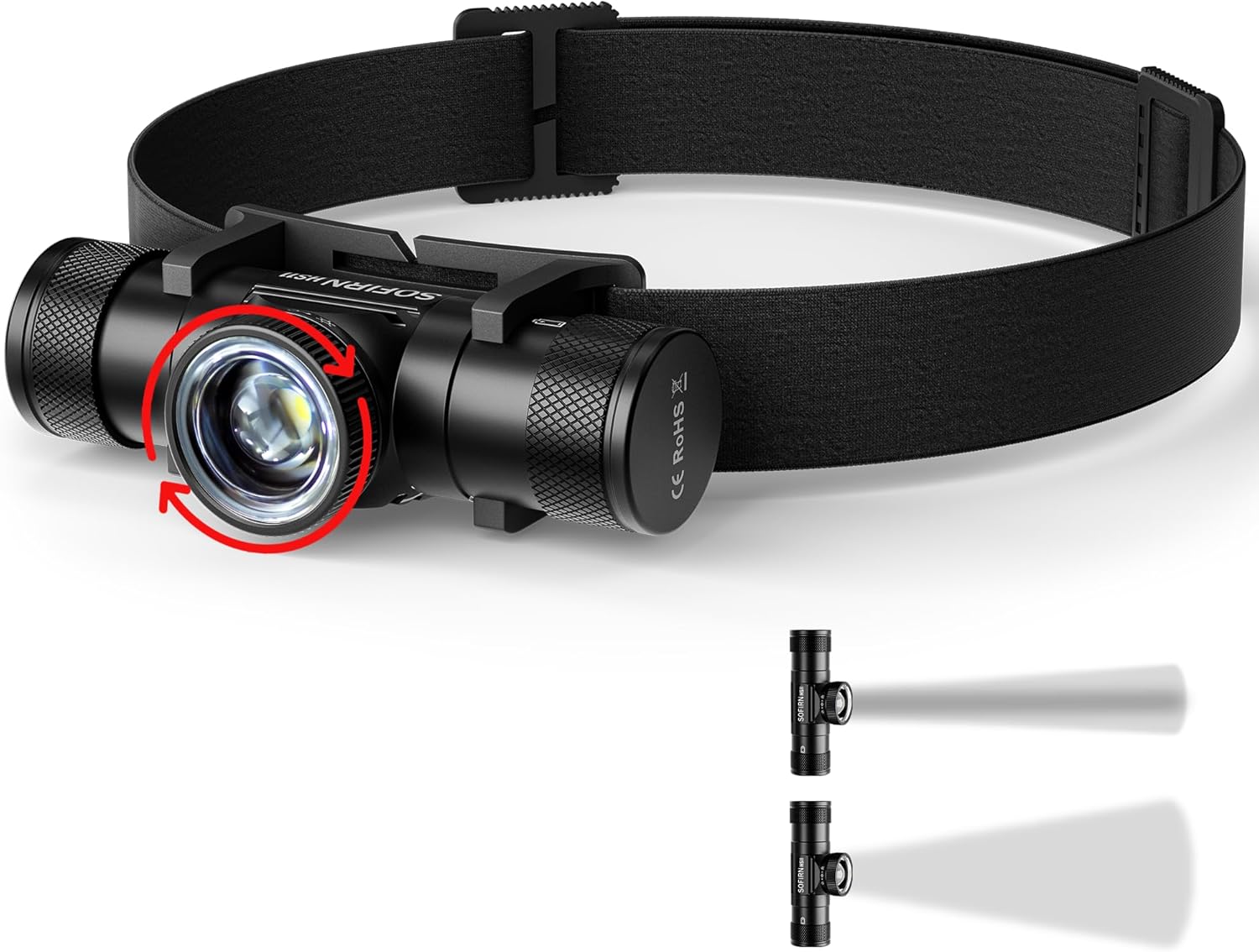 Sturdy Zoom Headlamp - Built for Camping Hiking