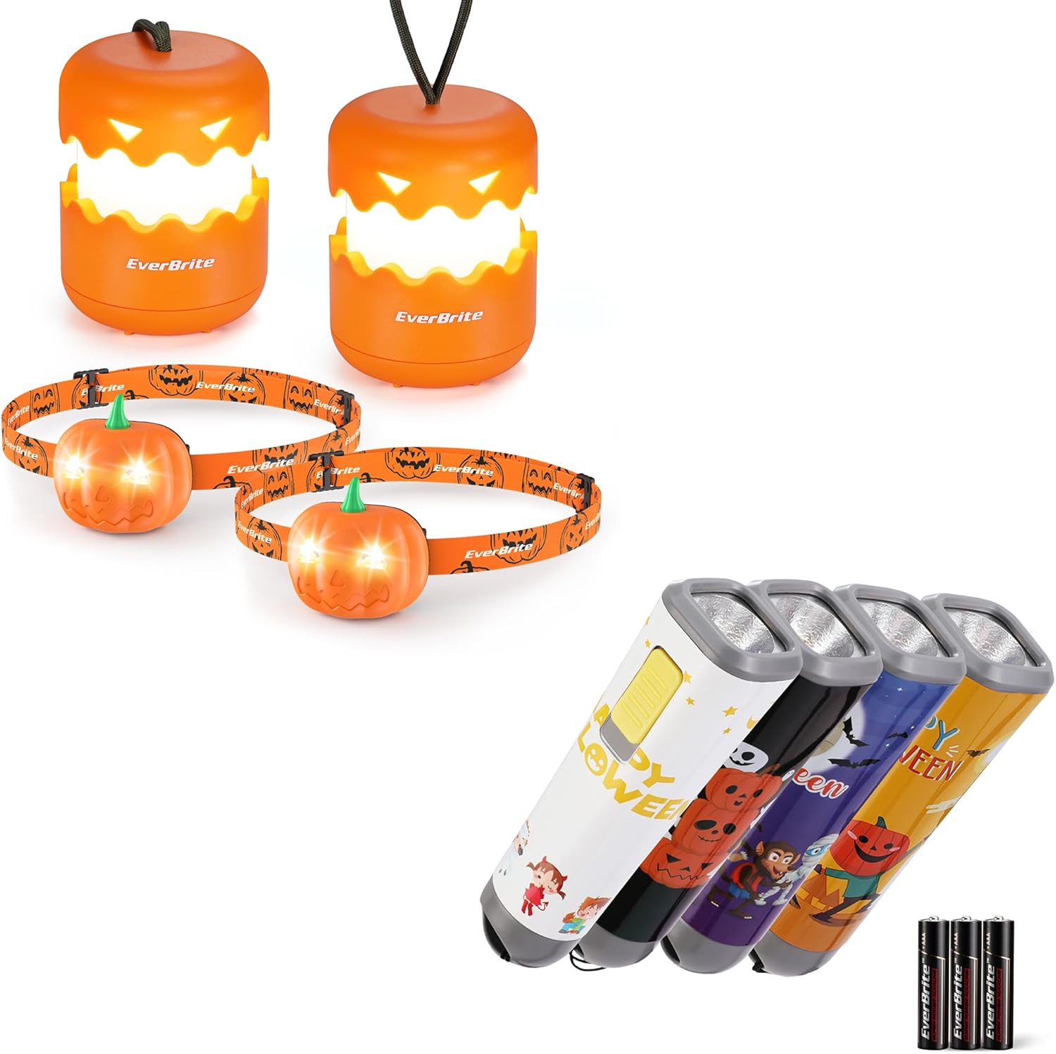 Halloween Camp Lantern and Headlamp Set