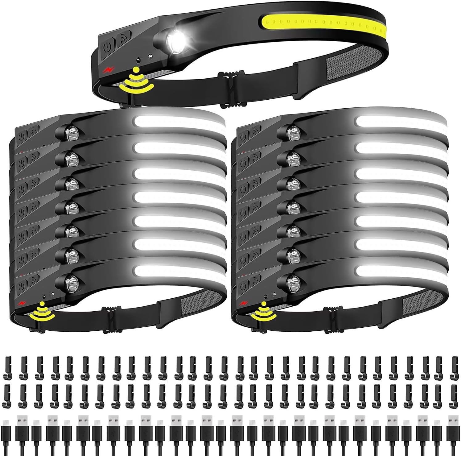 Rechargeable 15 Pack Widespread Beam Headlamp