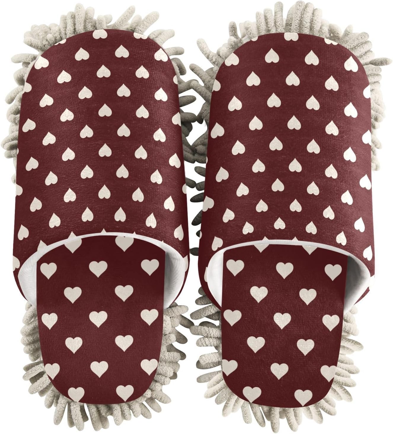 Comfy Microfiber Slippers Heart Love Drying