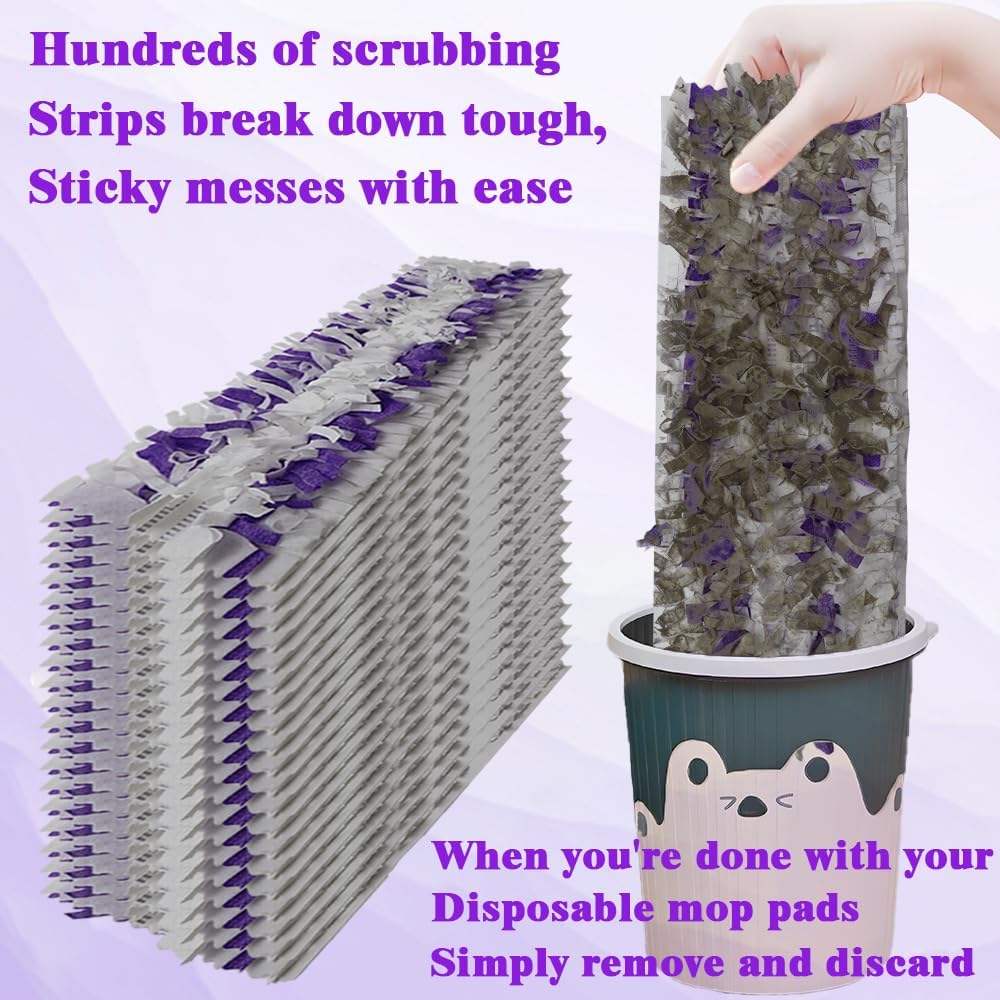 Mewvine Disposable Mop Pads for Swiffer PowerMop - 10 Count Multi-Surface Refills