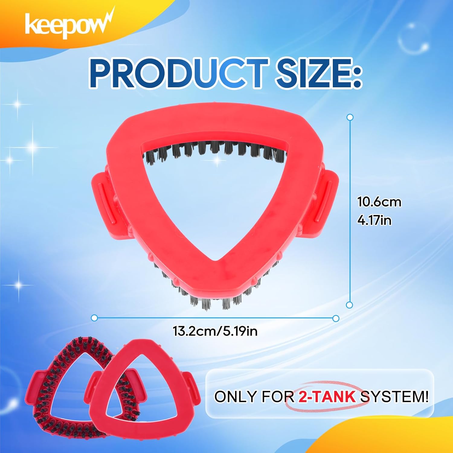 KEEPOW Scrub Brush for O Ceda RinseClean 2 Tank System