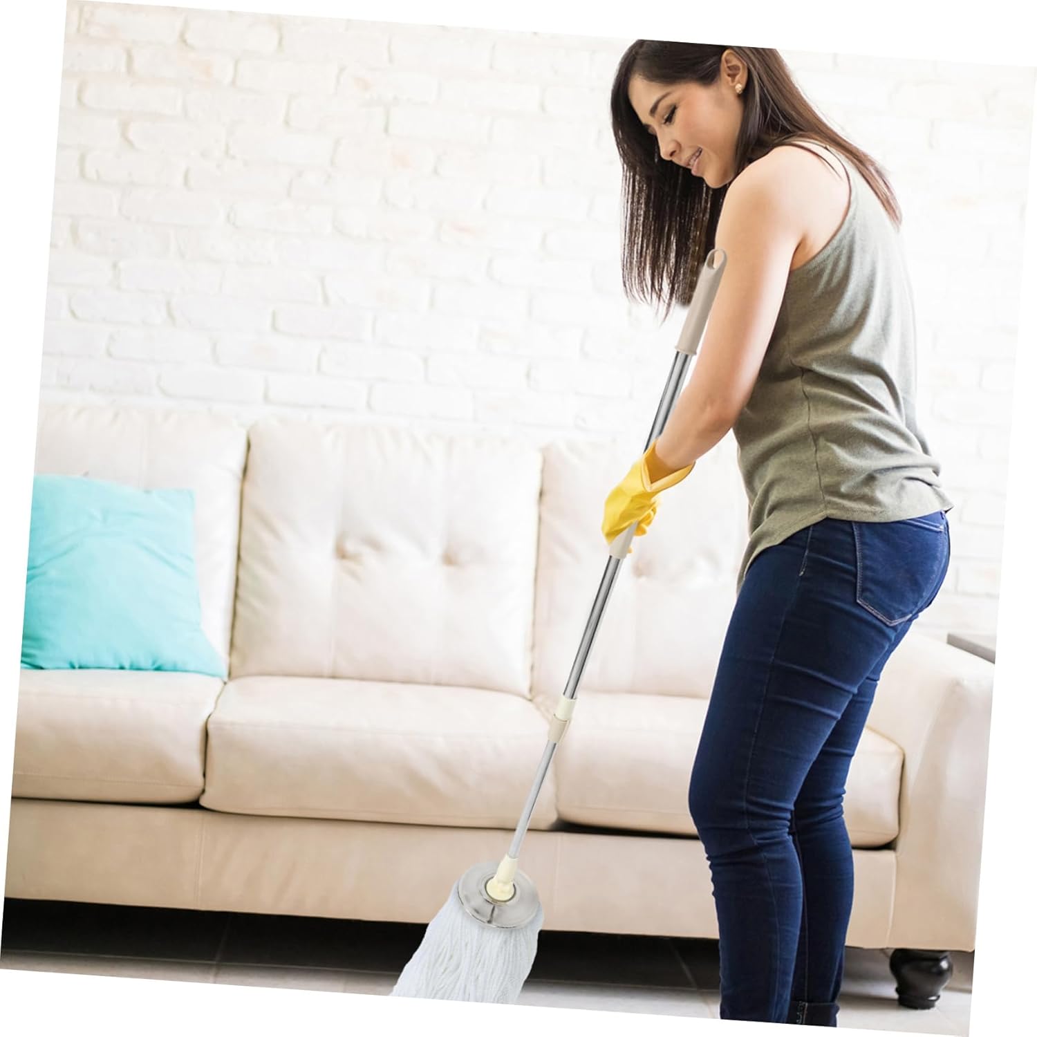 Rotating Mop Stick with Detachable Mop Handle Durable Mop Accessories