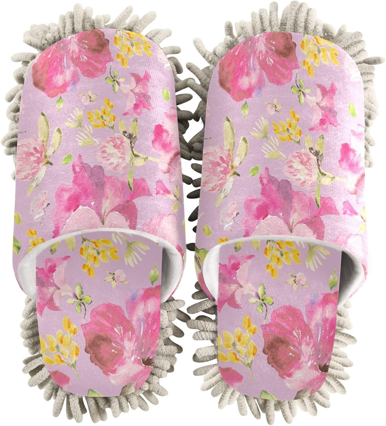 Kigai Microfiber Slippers Petunias Pink