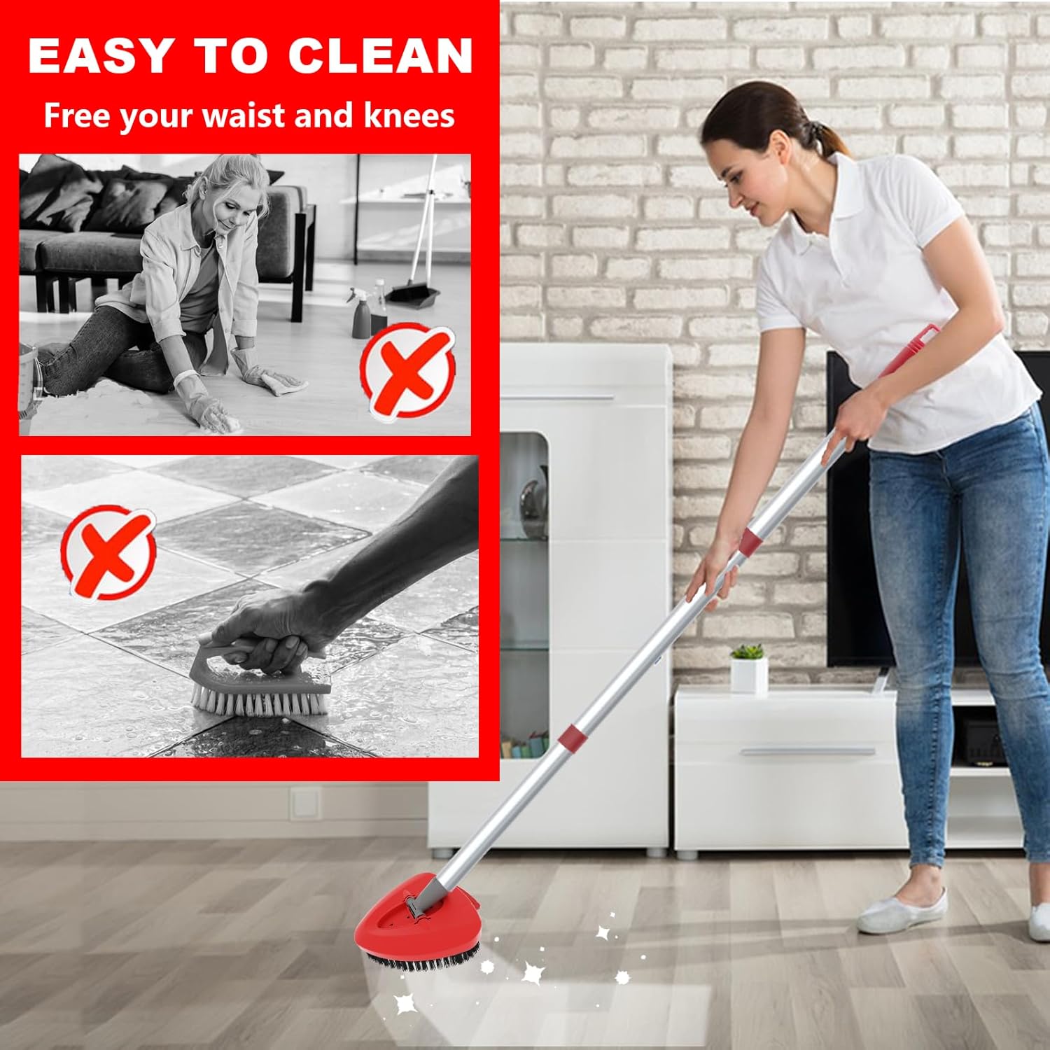 Upgrade scrub brush attachments for OcedarEasyWring 1 Tank Mop