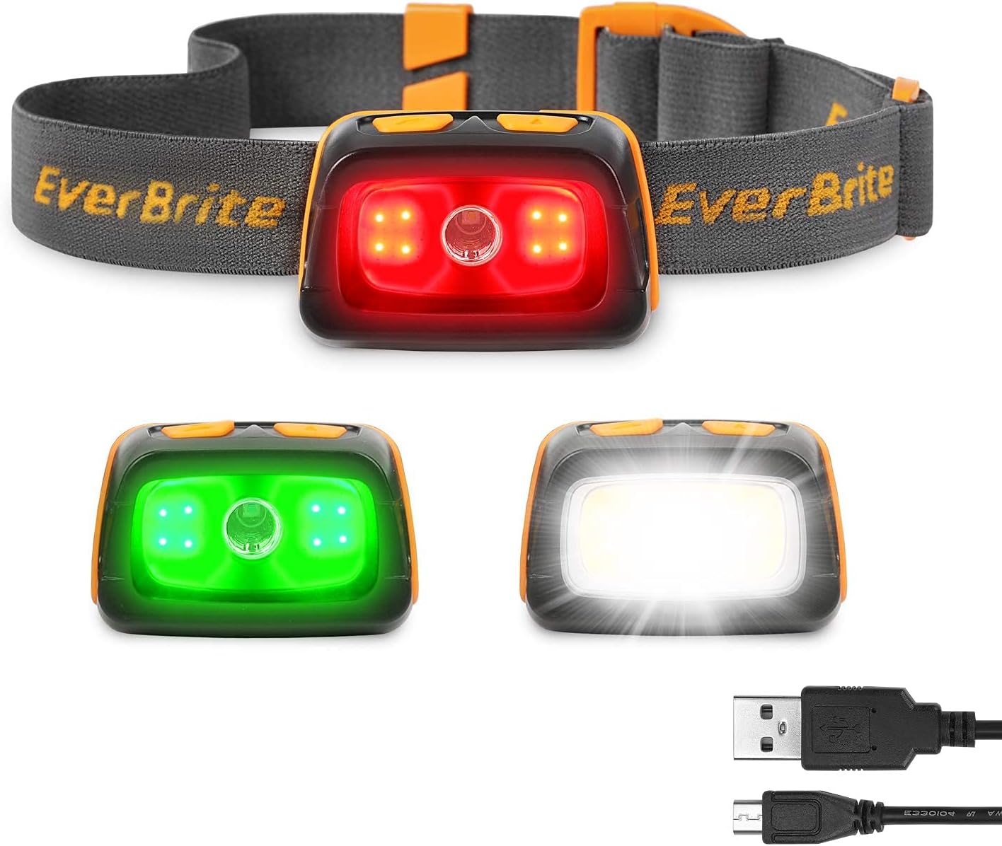 EverBrite Dual-Light Solar Headlamp for Camping Hiking