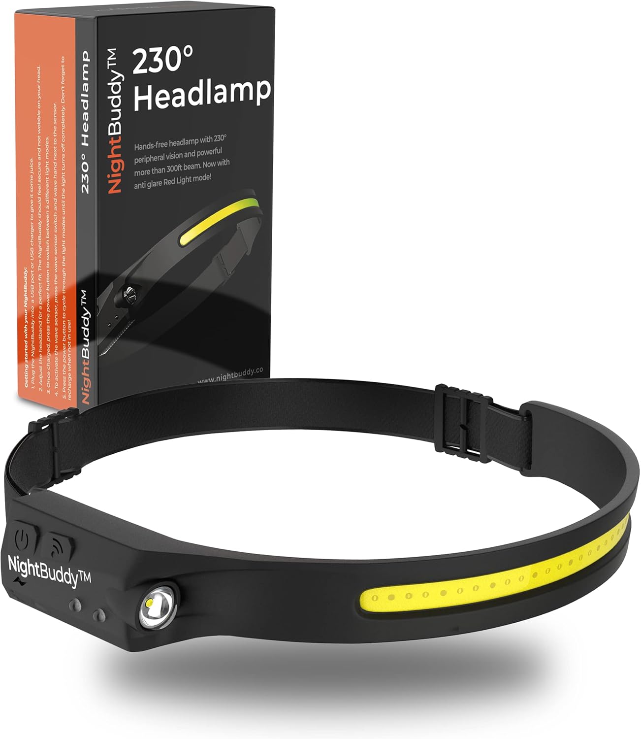 NightBuddy LED Headlamp with 5 Light Modes