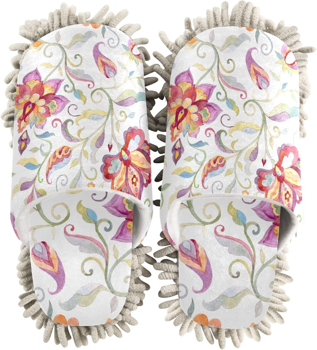 Kigai Microfiber Slippers - Floral Design for All Sizes M