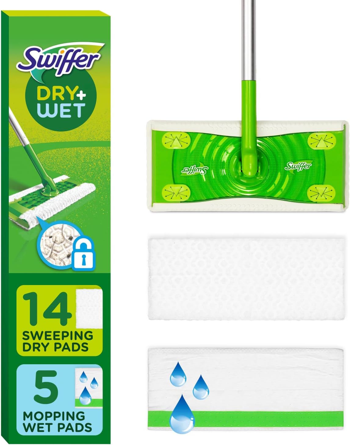 Swiffer Sweeper 2-in-1 Dry Wet Floor Mopping Kit