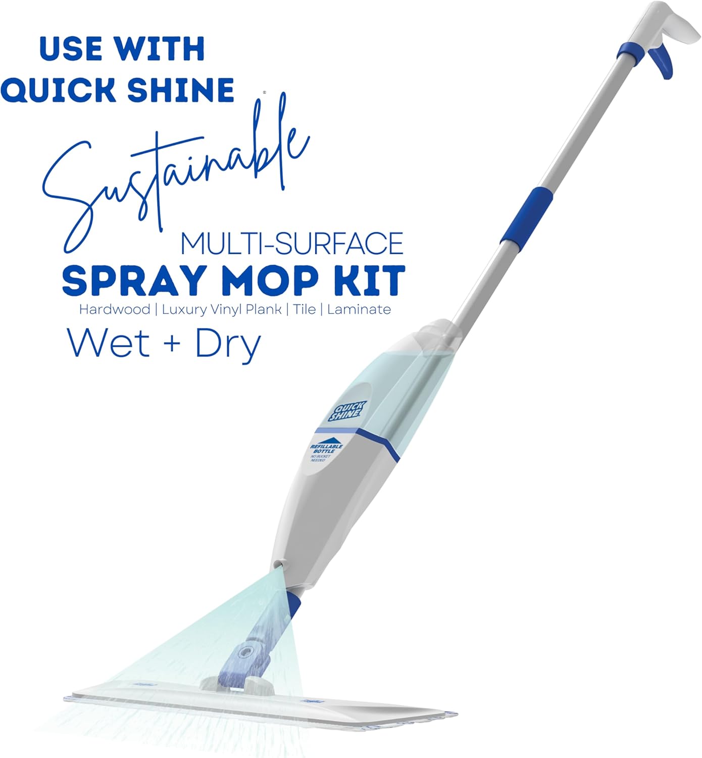 Quick Shine Dual Action Spray Mop Refill_pad 15x55