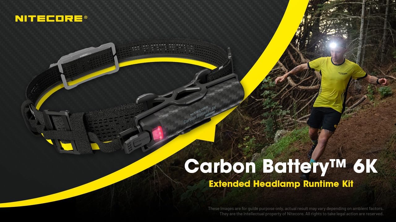 Nitecore Carbon 6K Kit - Extend Headlamp Runtime