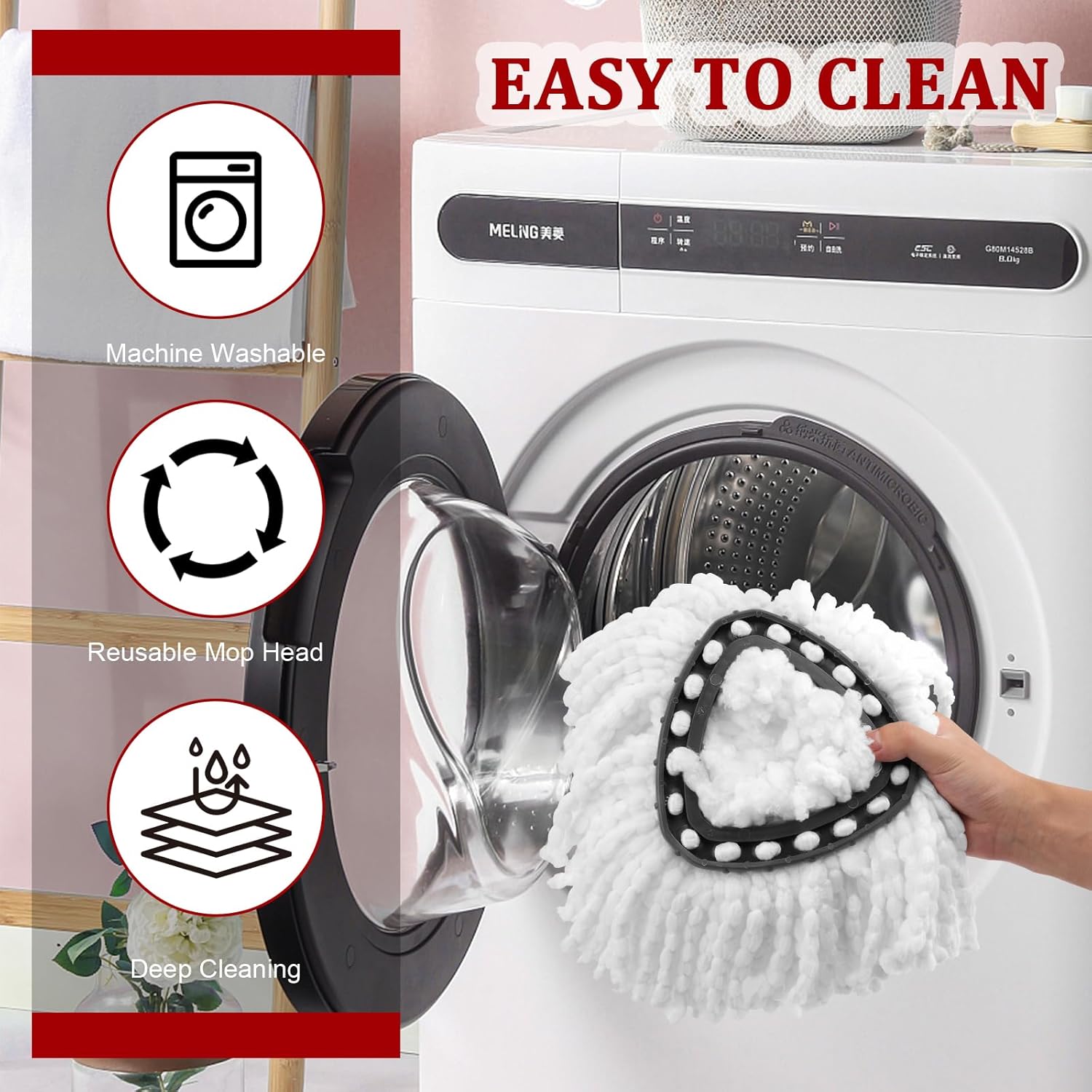 4-Piece Set Perfect Fit for O-Ceda Mops