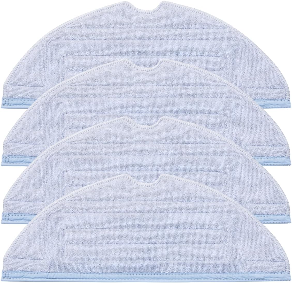 Roborock Robot Vacuum Set with 4 Microfiber Mop Cloth Pads