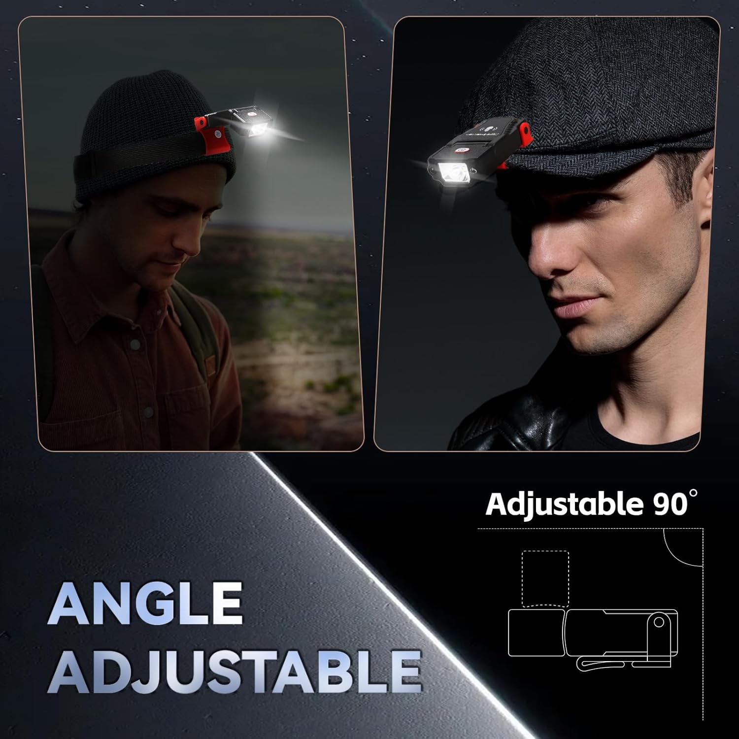 Bright Durable Cap Lights for Camping Running Hunting More