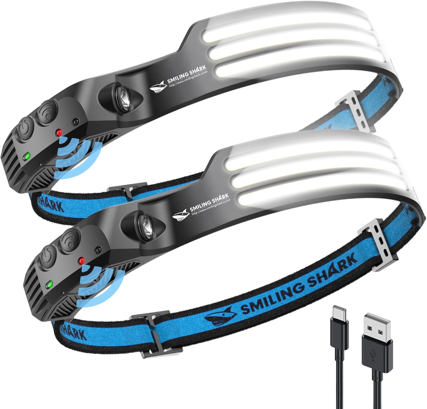 Smiling Shark Headlamp Rechargeable