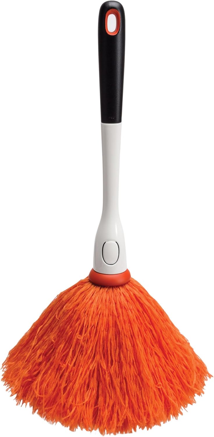 OXO Good Grips Wall-Mounted Mop and Broom Organizer with Delicate Duster
