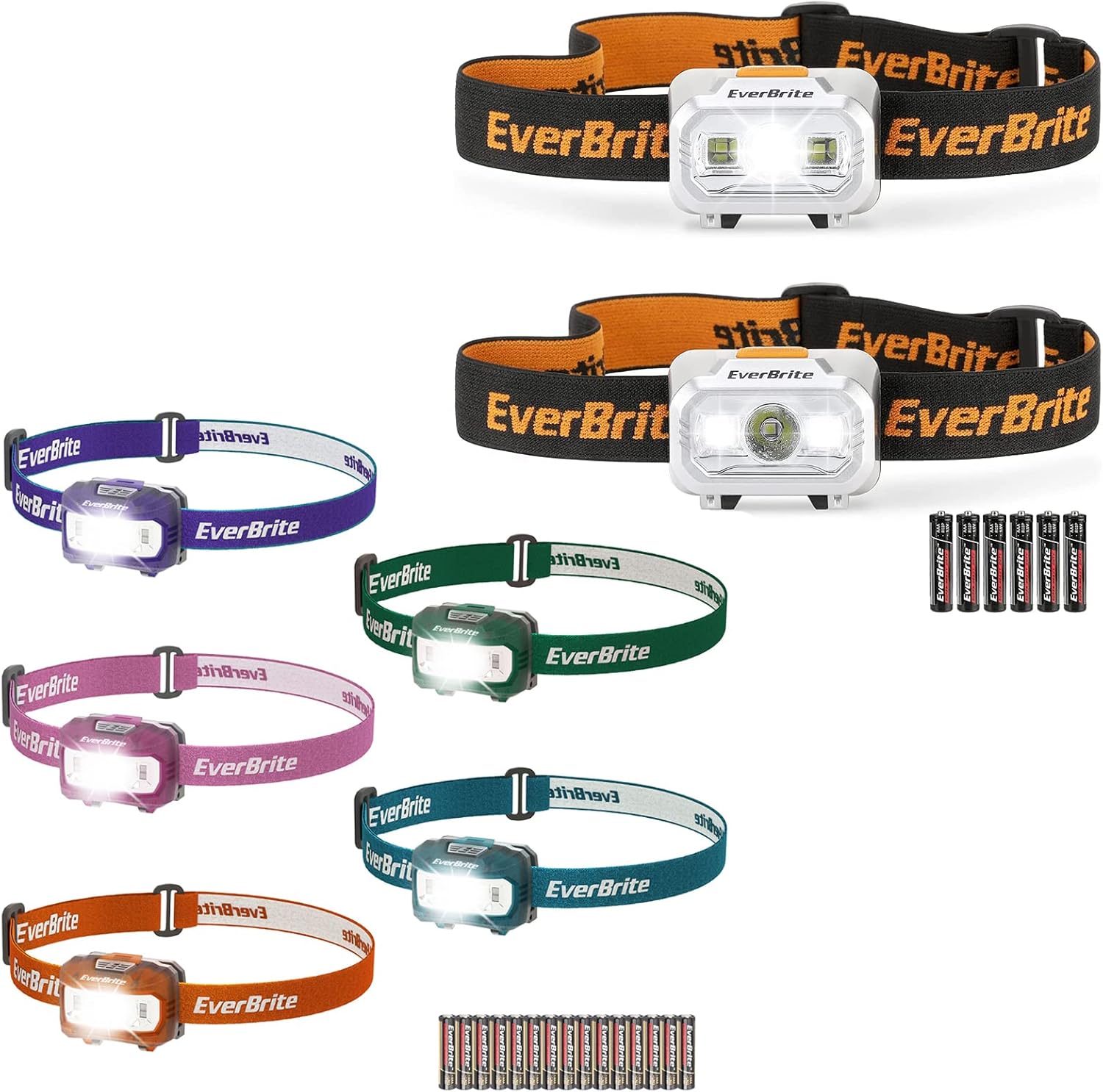 7-Piece EverBrite LED Headlamp Durable Bright