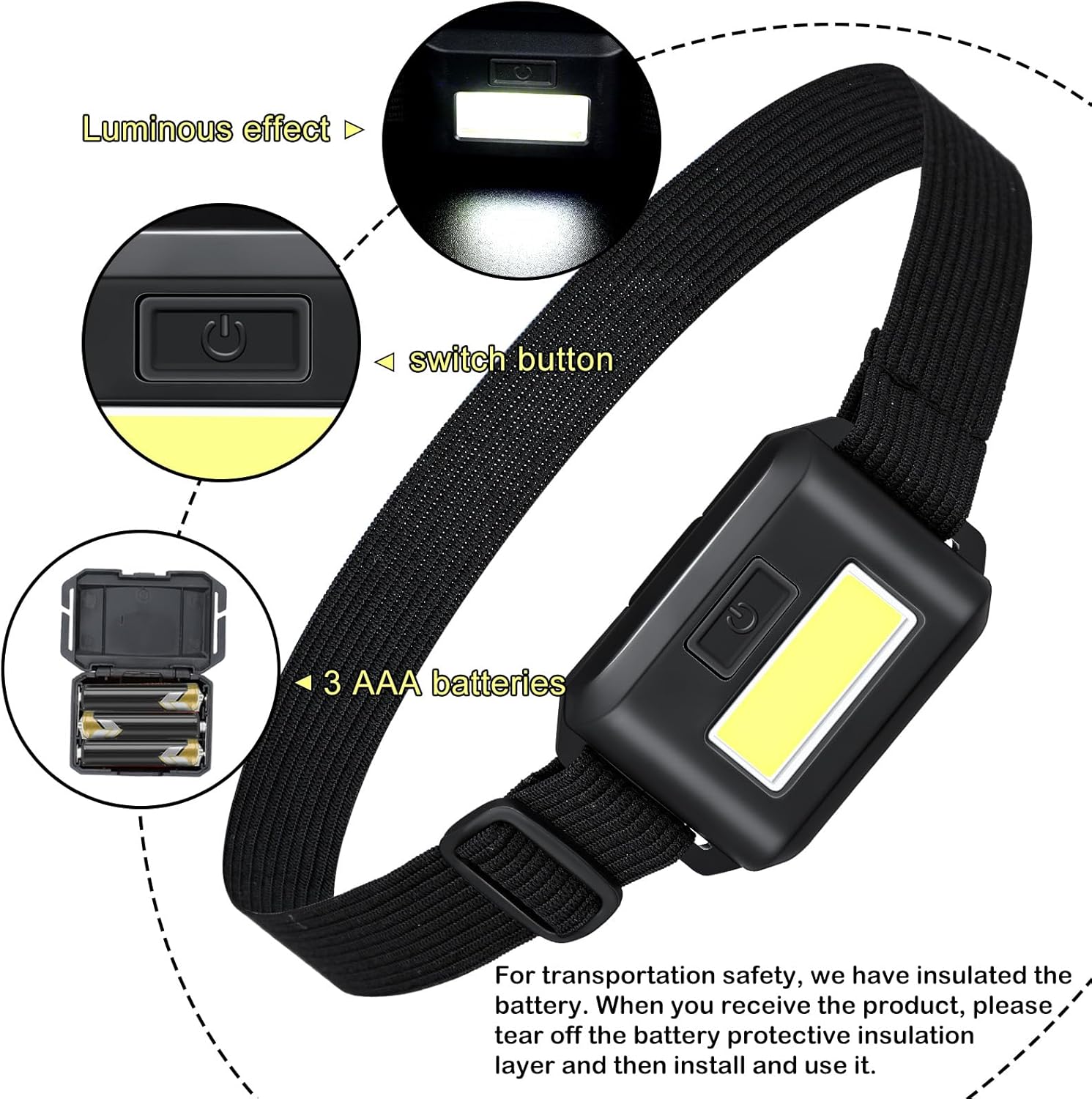 16-Piece LED Headlamp Bundle for Adults Kids