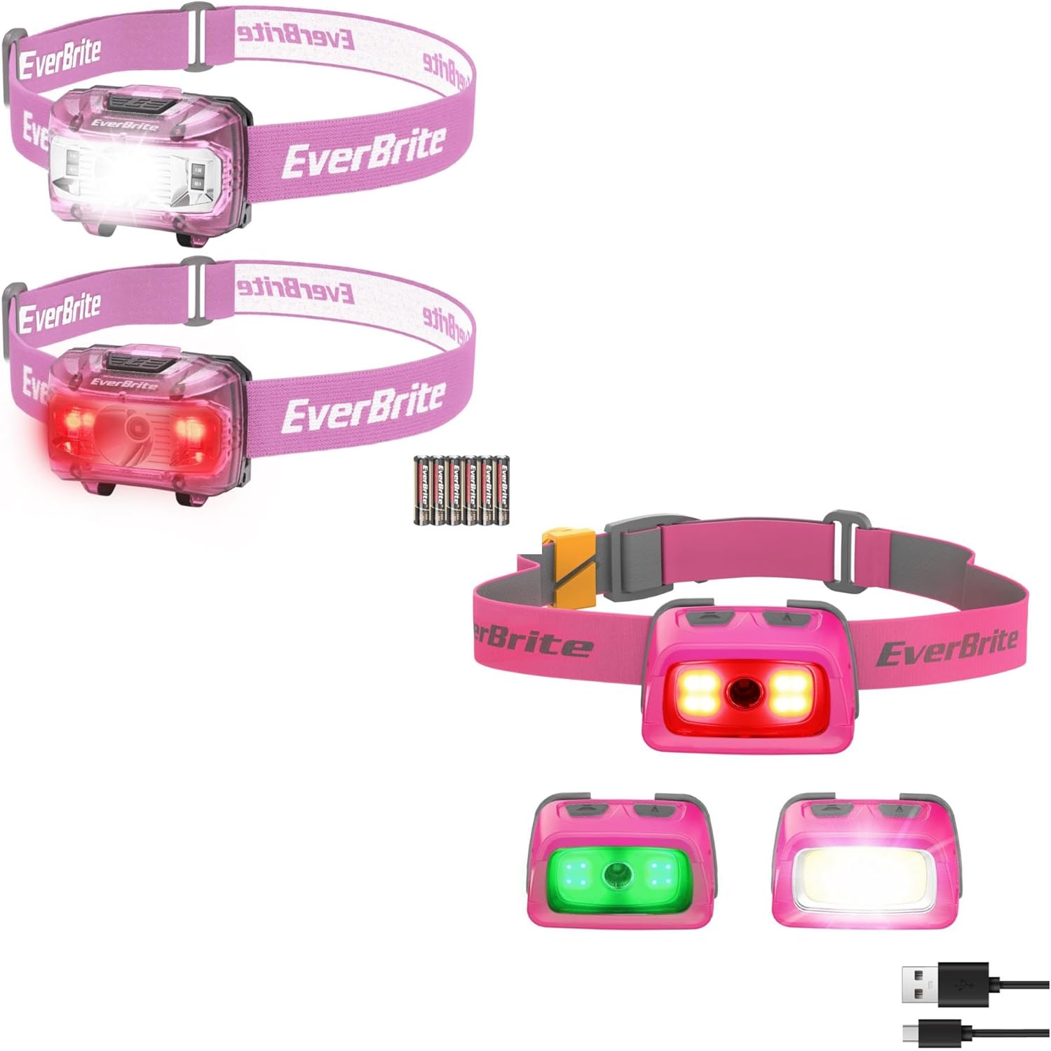 EverBrite 2-in-1 Headlamp Set for Kids Adults