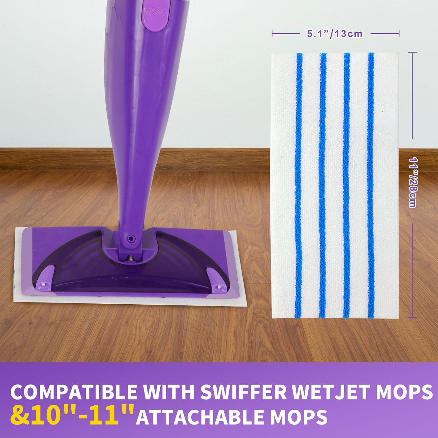 50 Count Microfiber Mop Pads