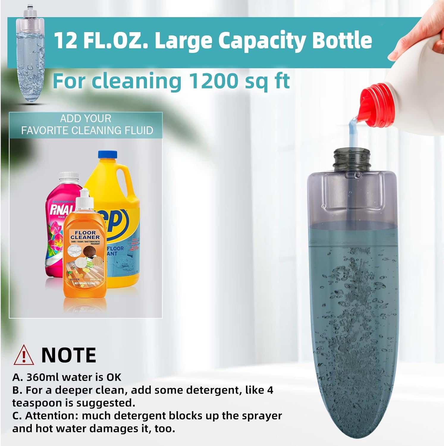 High-Efficiency Microfiber Spray Mop