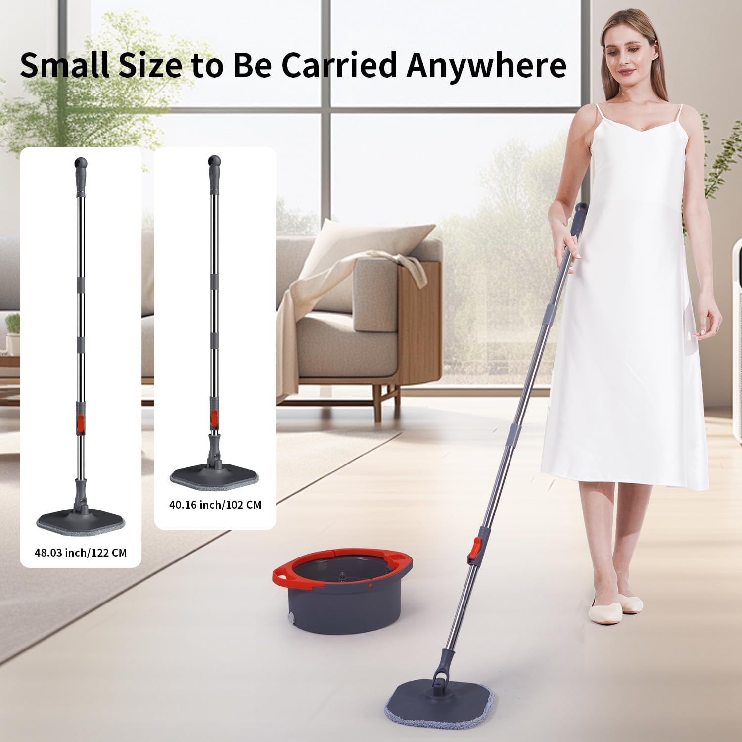 Easy Mop Set with Separate Wipes Multi-Surface