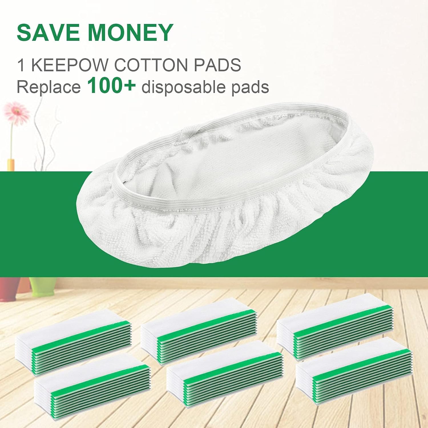 Reusable Swiffer Pad KEEPOW 8-Piece Set