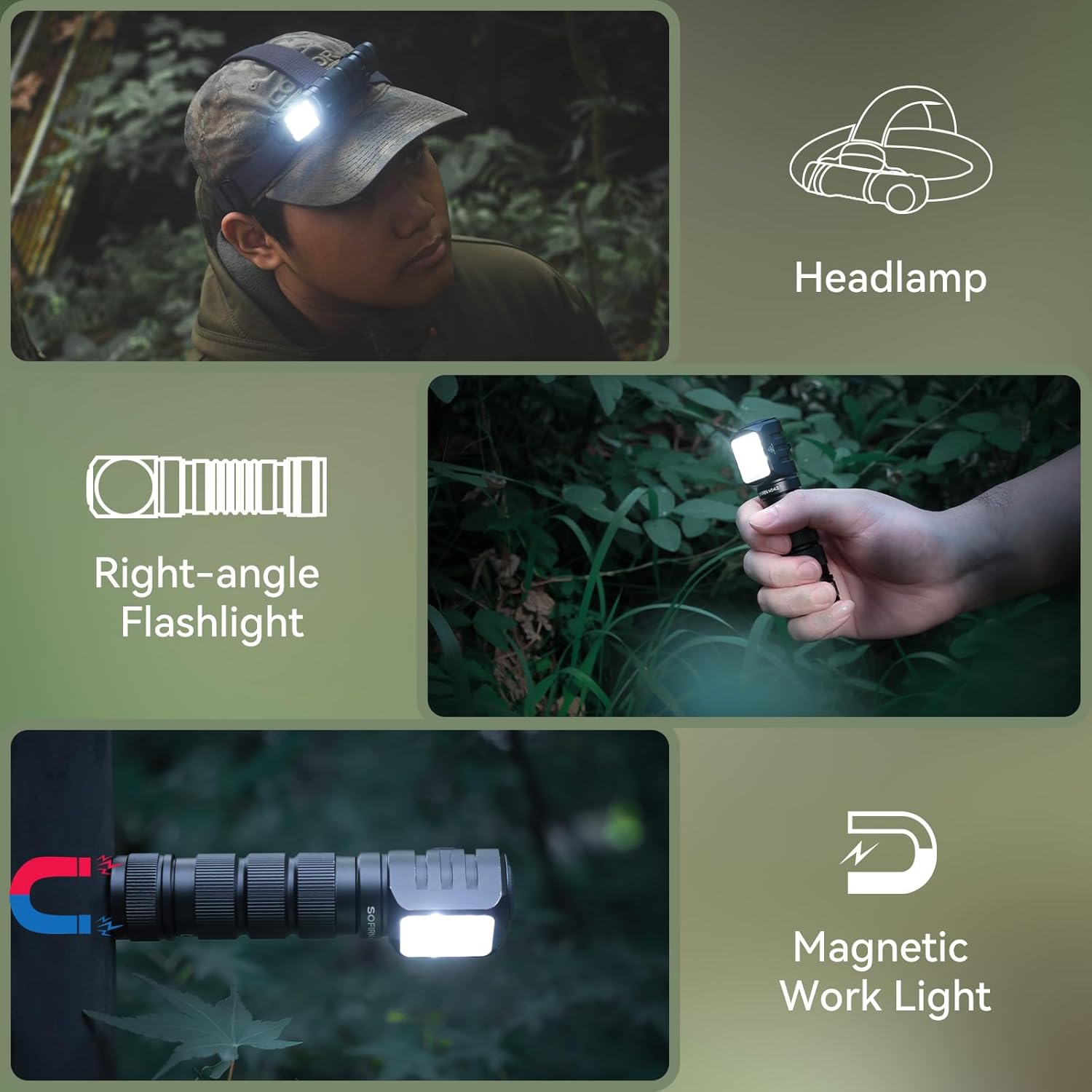 Adjustable Red Light Headlamp for Adults