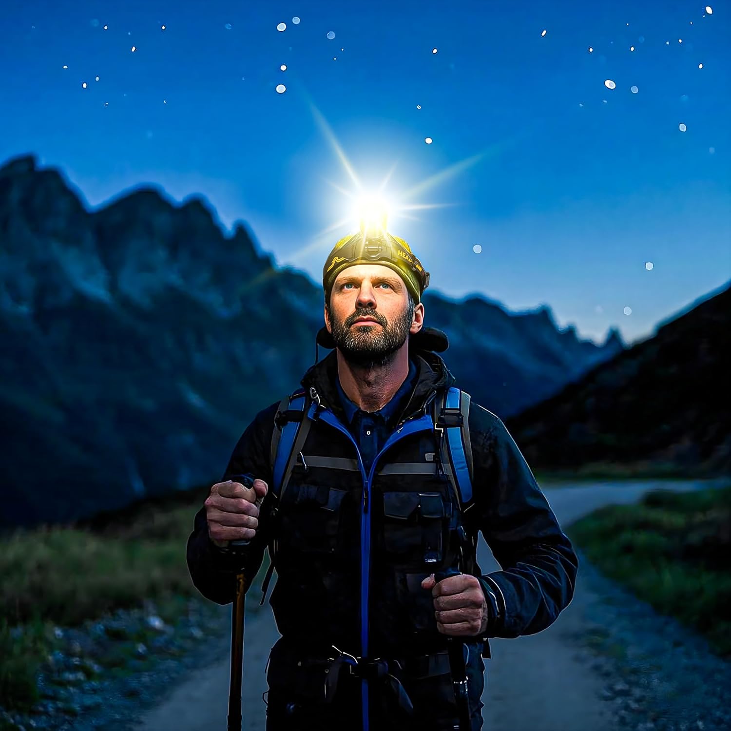 The XILUO 150000 LM Rechargeable Headlamp