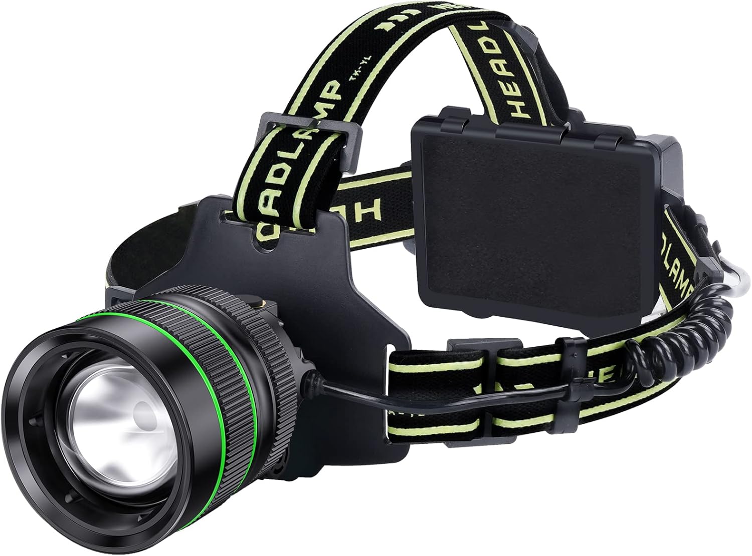 120000LM Super Bright LED Headlamp Zoomable with 5 Modes and IP67 Waterproof