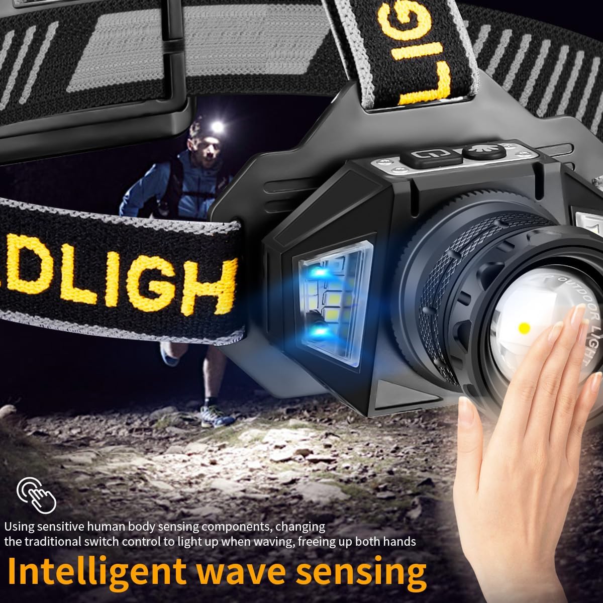 NAKCNM Rechargeable Headlamp