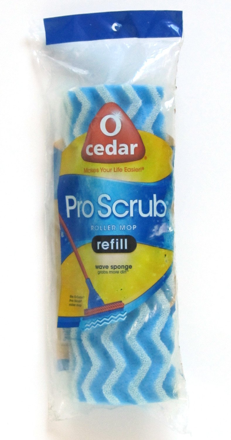 O-Cedar Pro-Scrub Mop Refill microfiber sponge for easy cleaning