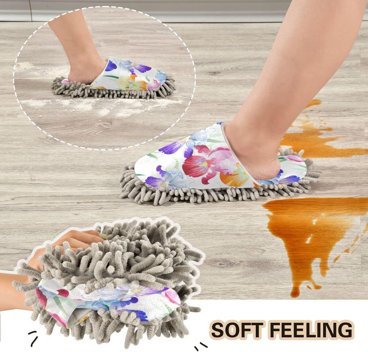 Iris Floor Mop Slippers