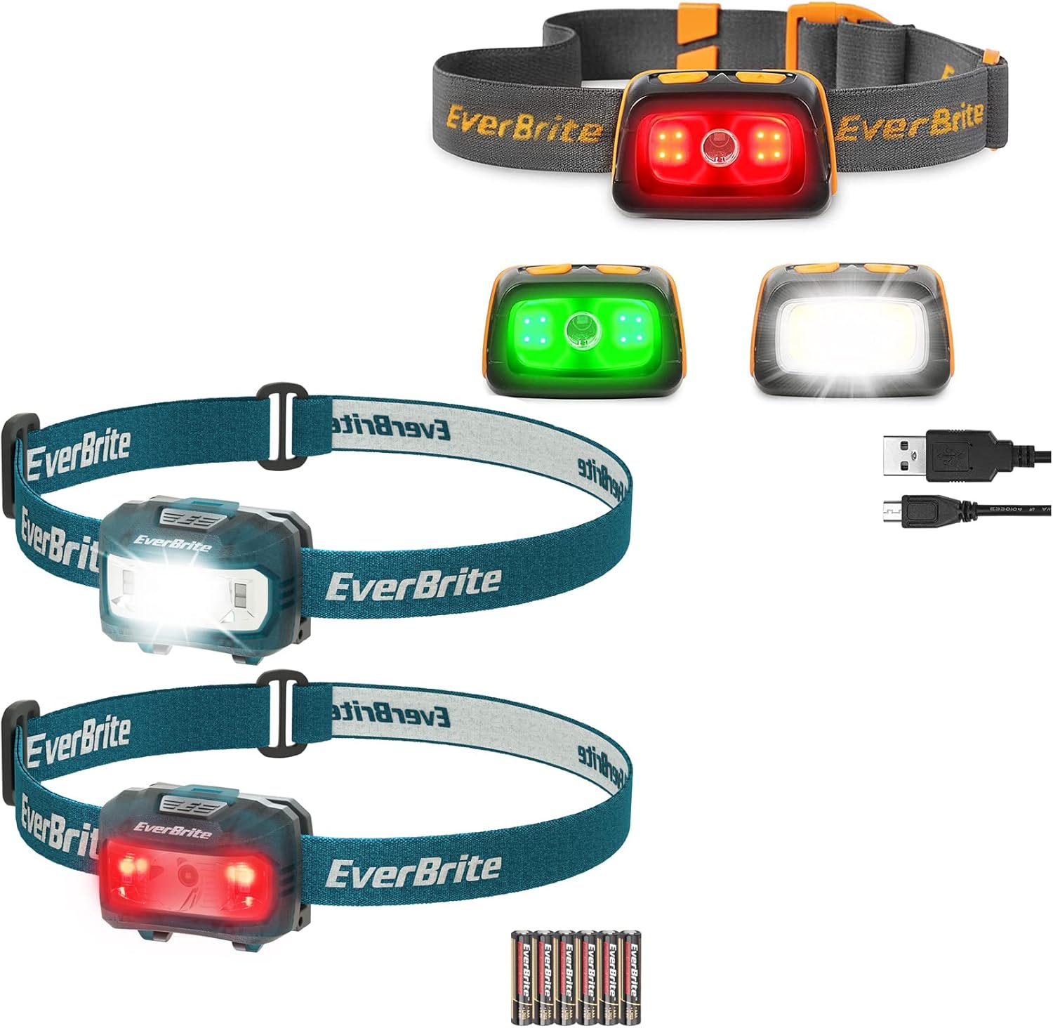 EverBrite Rechargeable Headlamp Bright Durable