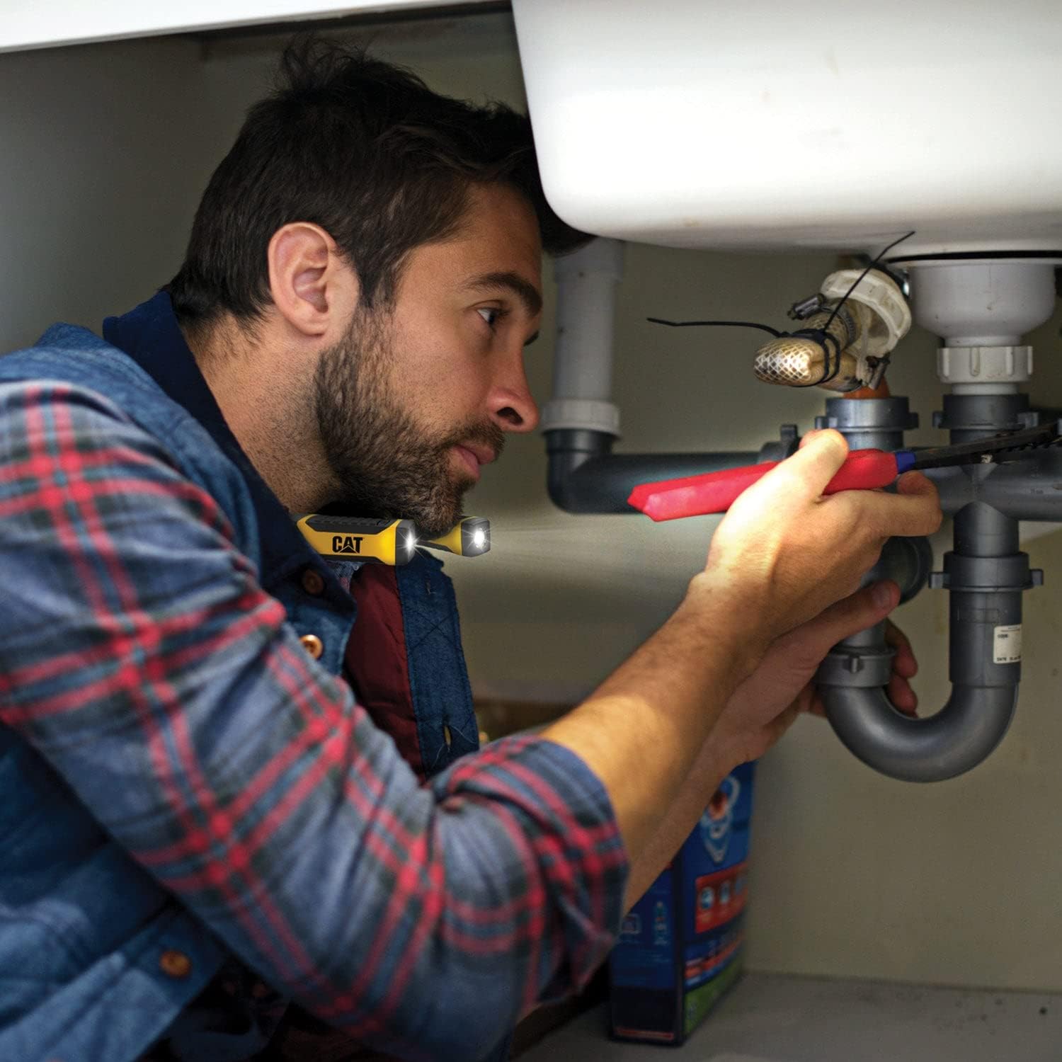 hands-free 200 LumensBright LED Neck Light for Mechanics Beyond