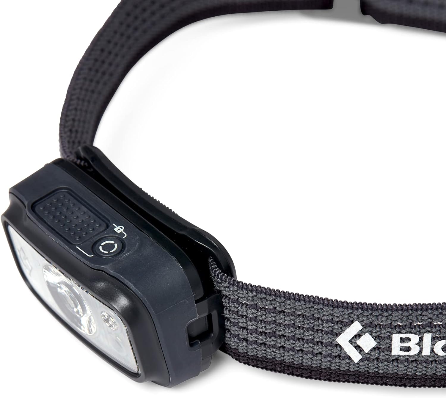 Brightly Lit Black Diamond Cosmo 300 Headlamp Graphite