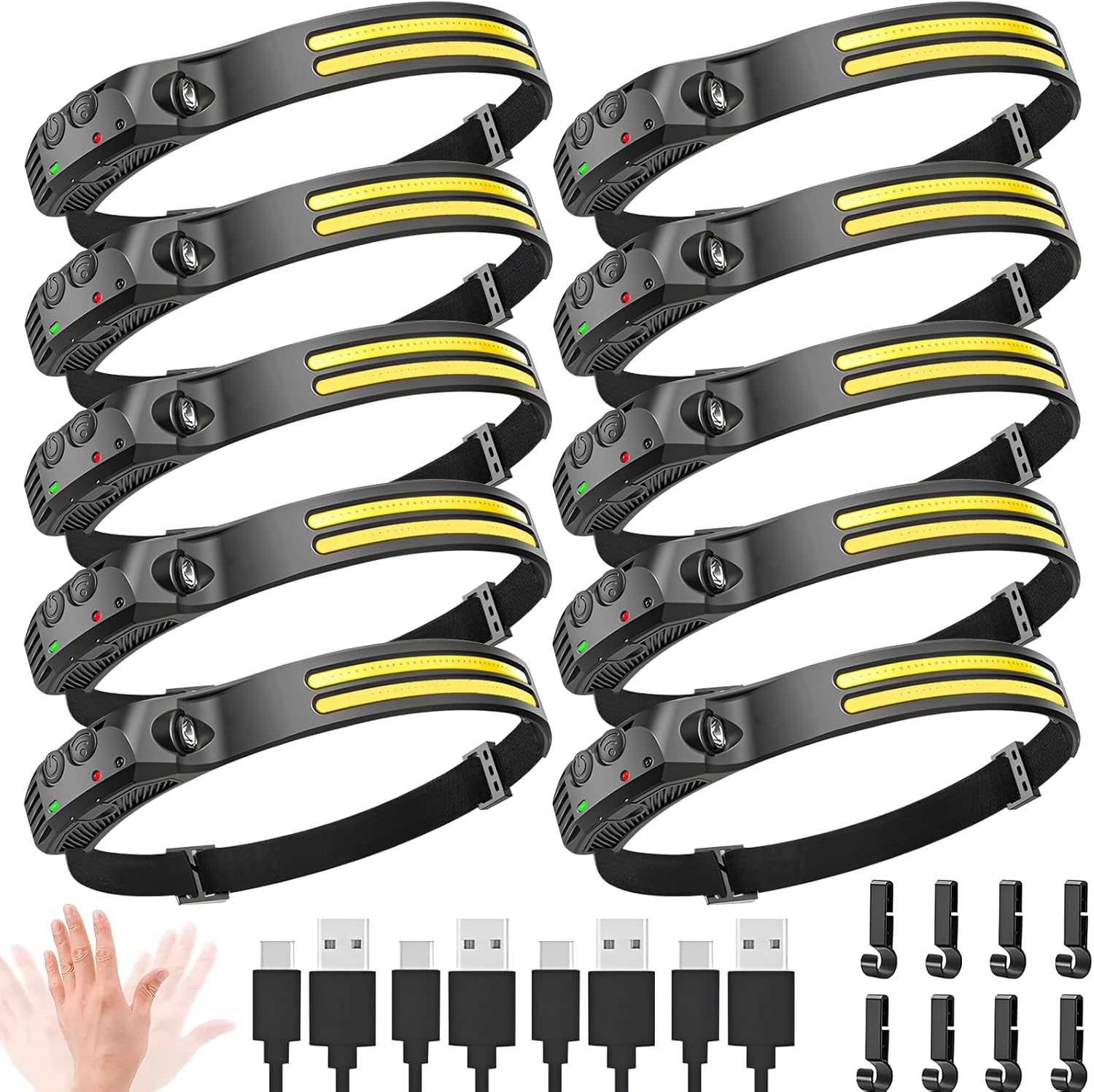 Versatile Dual LED Headlamp for Camping Hiking and Working