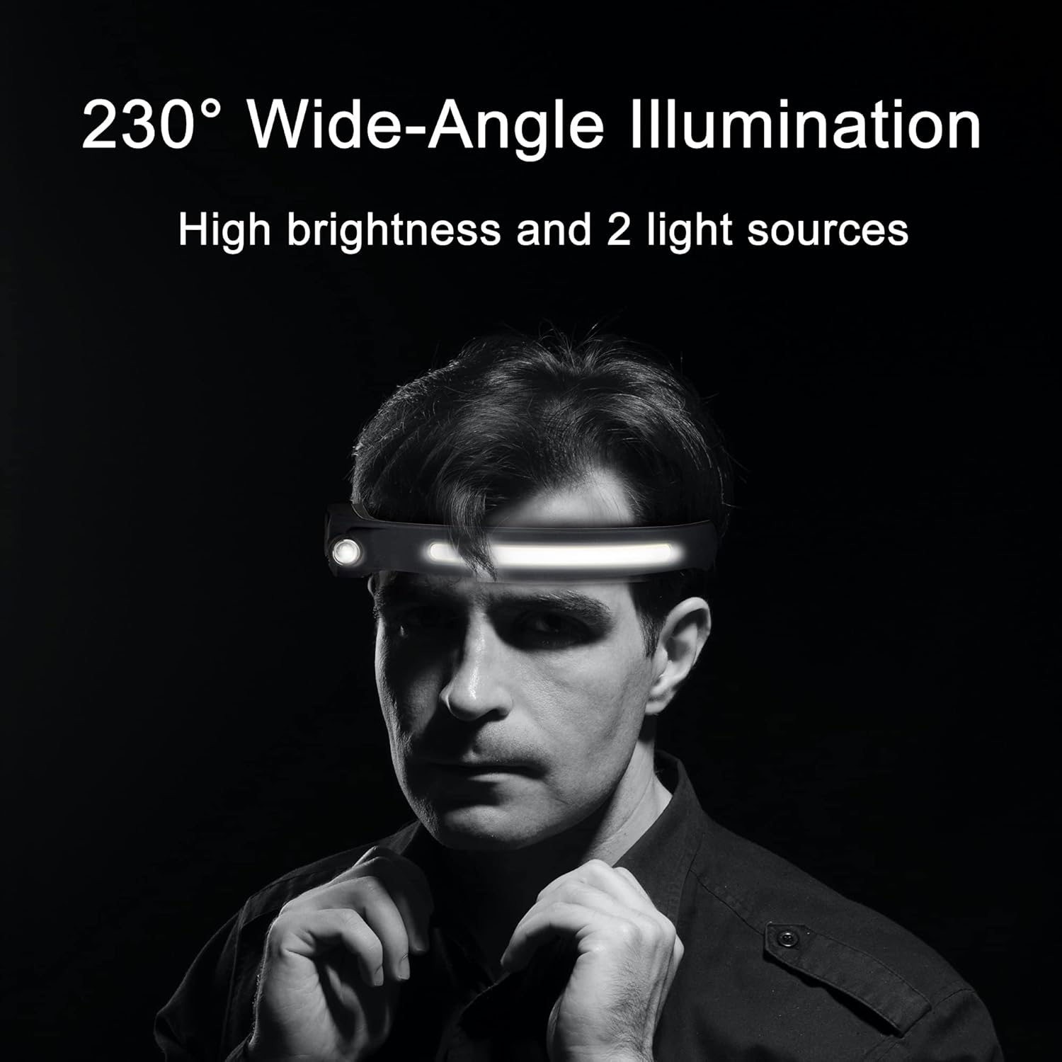 Three-Piece Rechargeable LED Headlamp Set