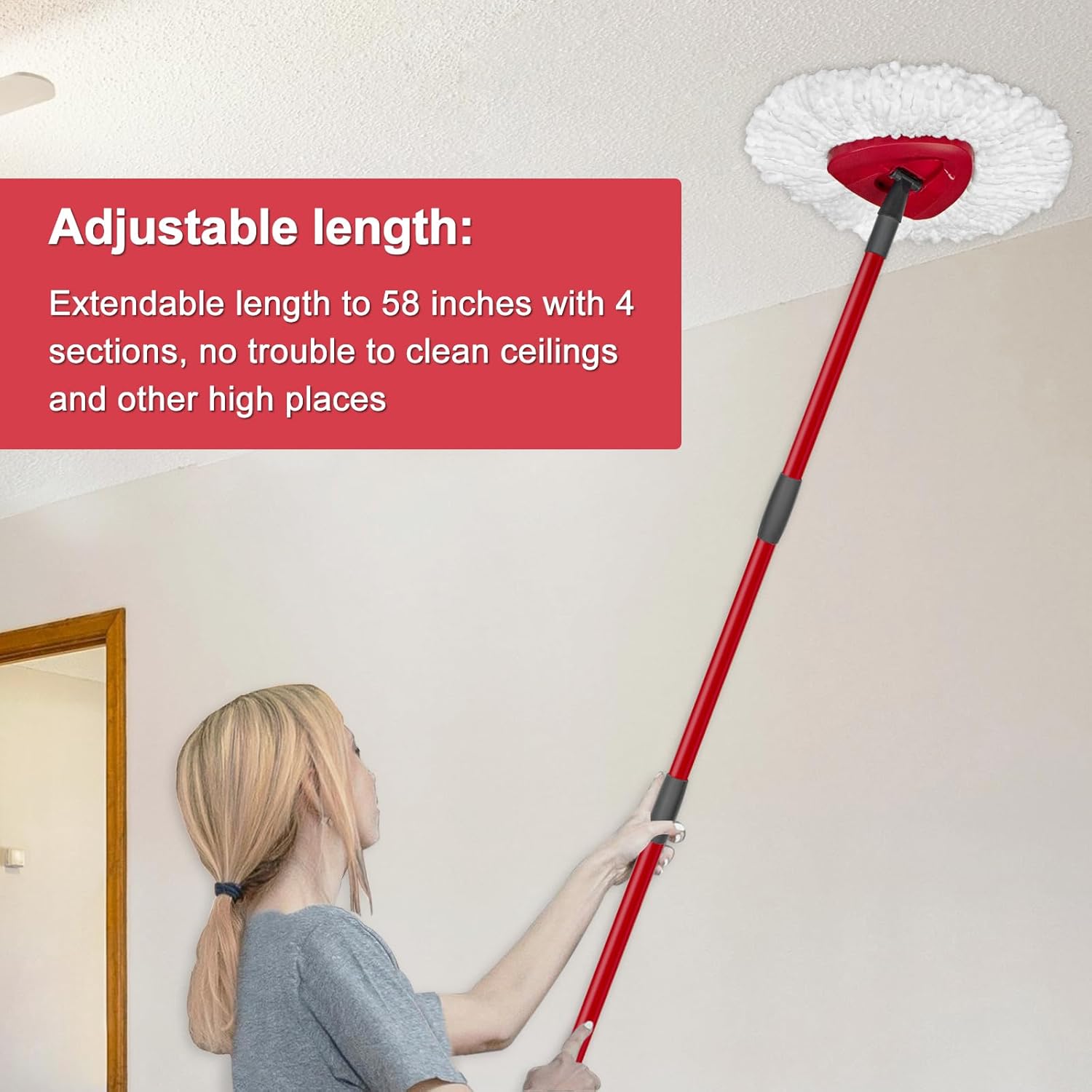 Compact Ocedar Mop Handle Replacement 30-58 Cedar