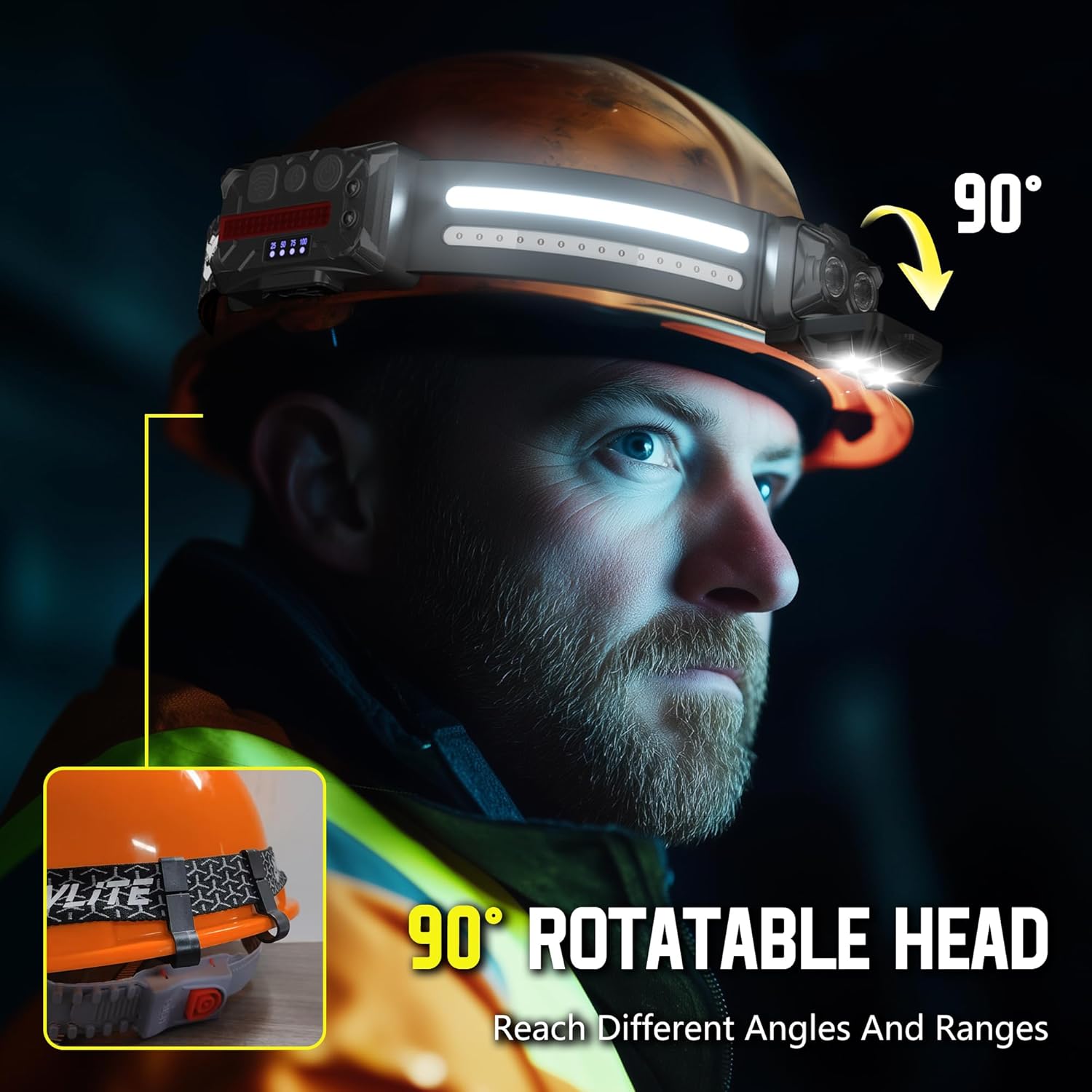 2-Pack Rechargeable LED Headlamp