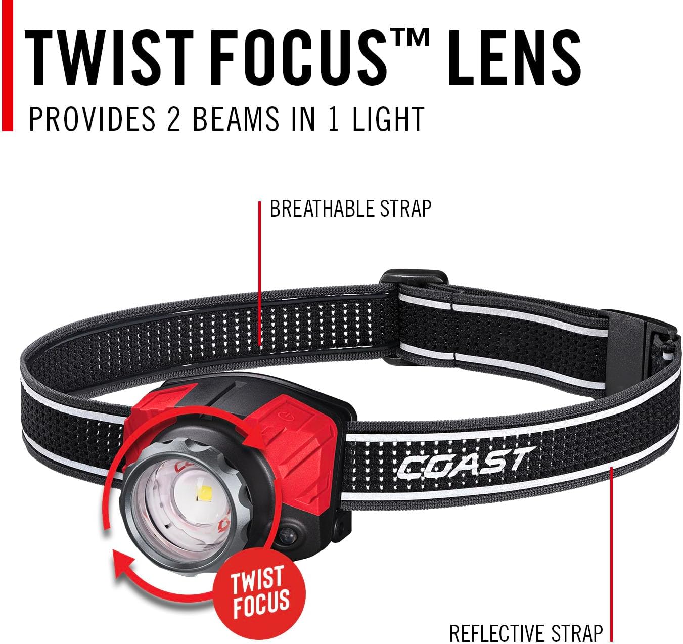 Coast FL85R 1000 Lumen Headlamp