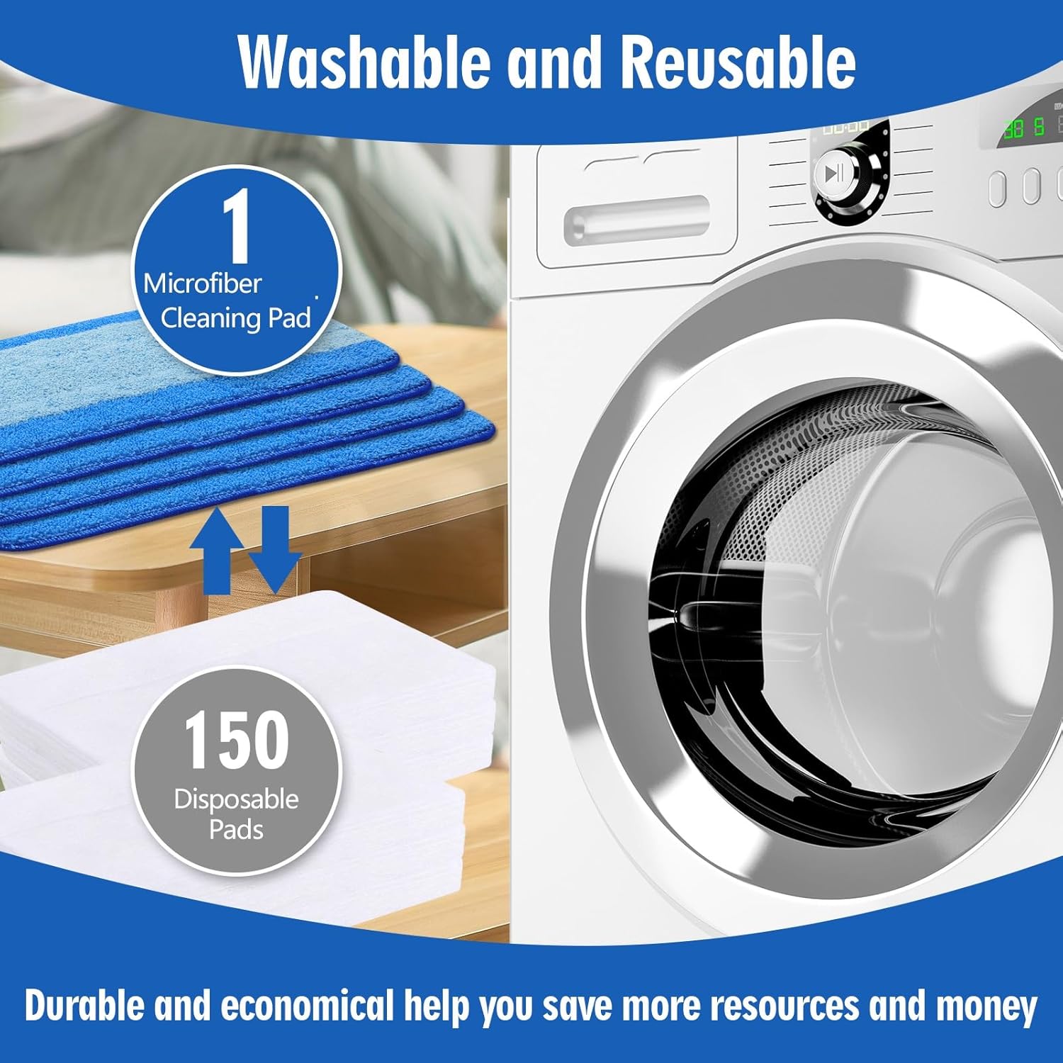 Clean Pro Microfiber Mop Pad Set