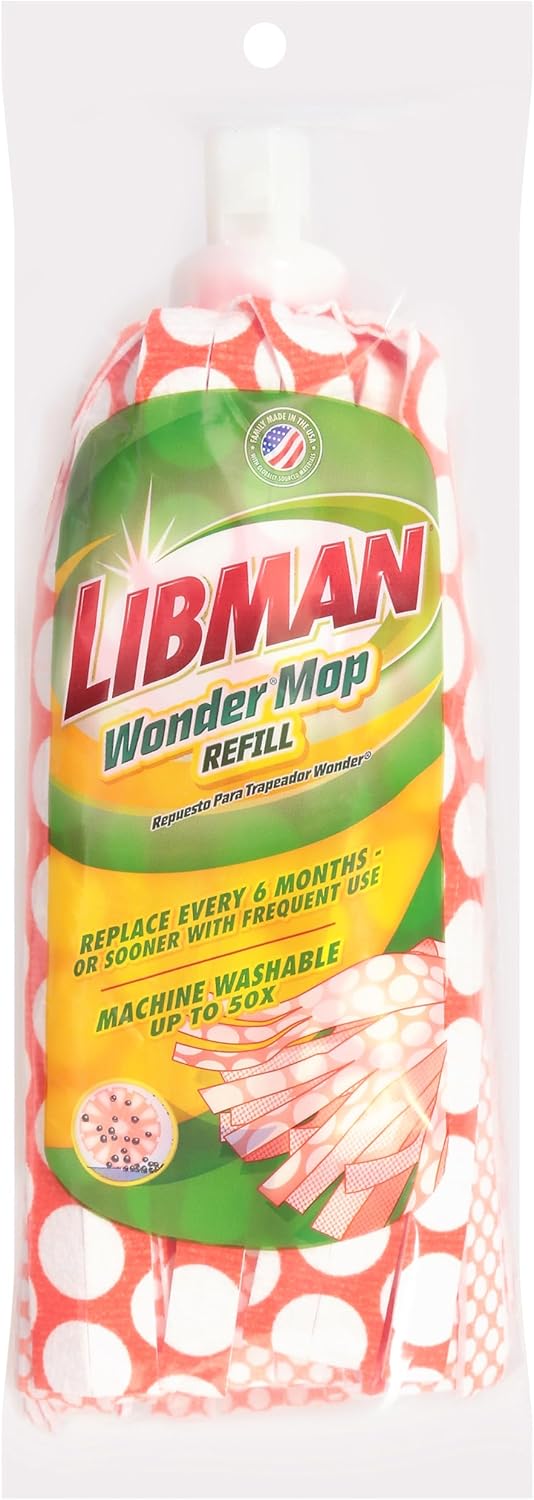 Libman Wonder Mop Refill Effortless Clean on Hard Floors
