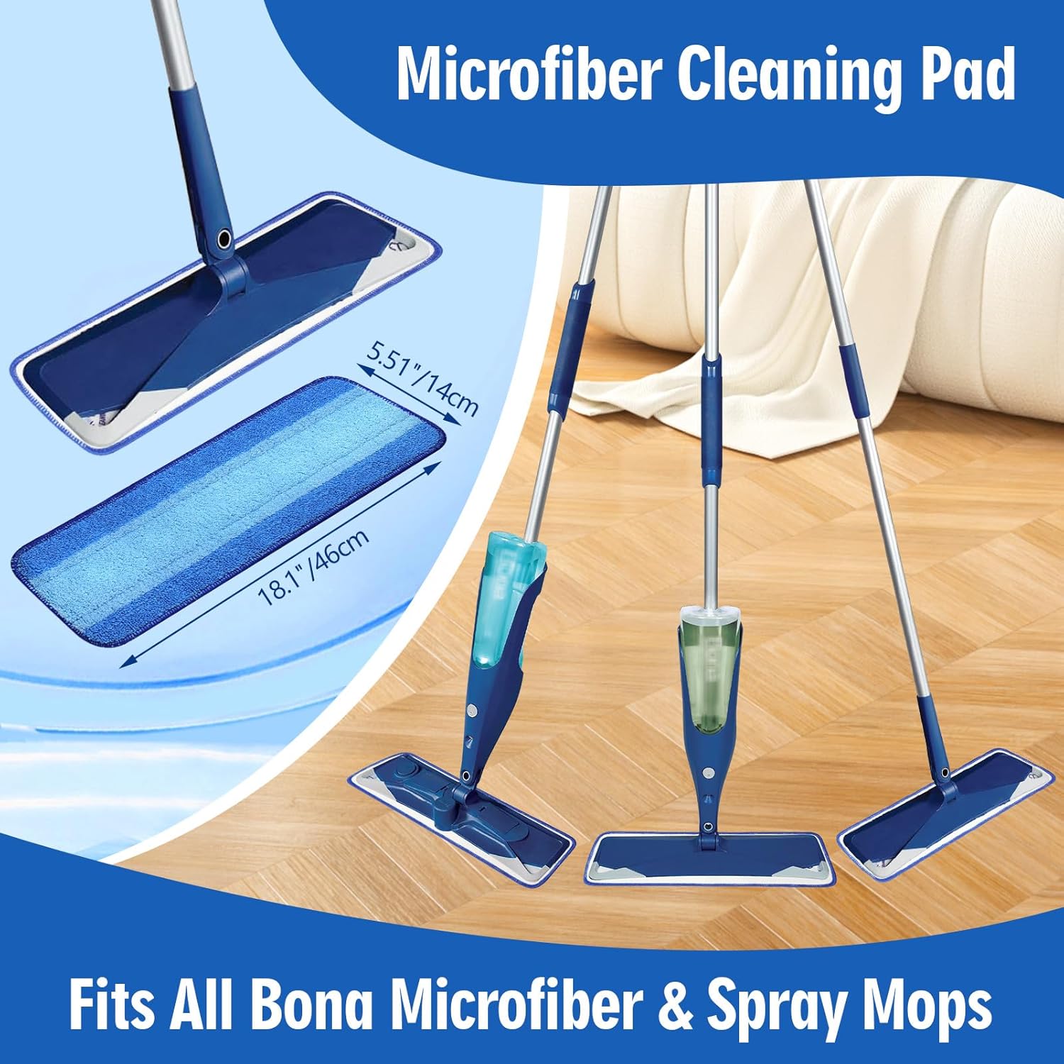 Clean Pro Microfiber Mop Pad Set