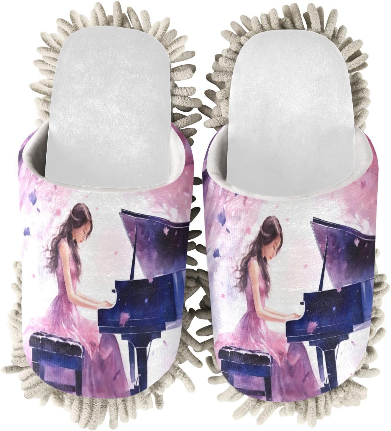 Effortless Floor Care with RunningBear Play Piano Mop Slippers